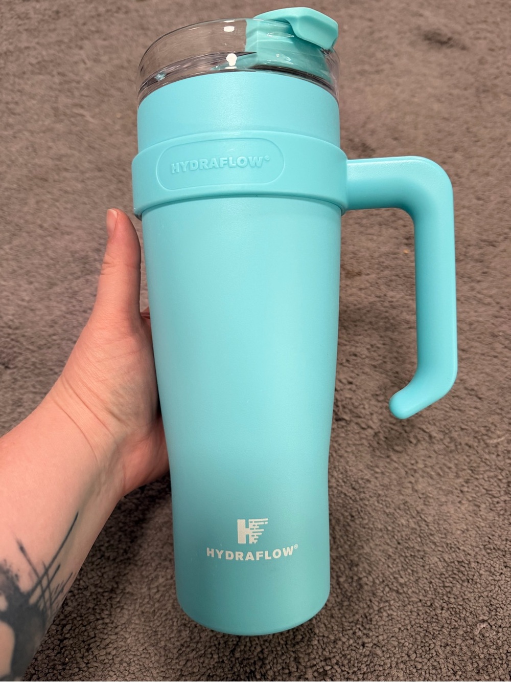 HydraFlow Aqua Breeze Insulated Travel Mug with Handle